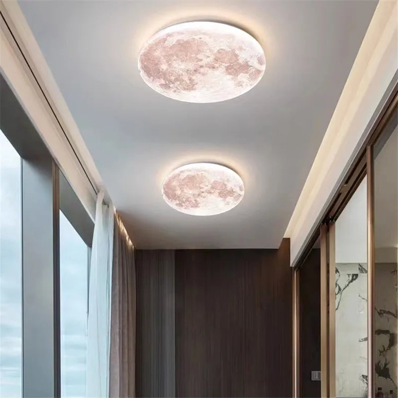 plafonnier lune led romantique créative pour enfants - vue 6 sur 10