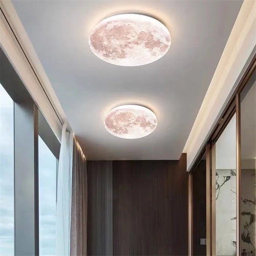 plafonnier lune lampe led éclairage romantique pour balcon et chambre enfant - vue 6 sur 10