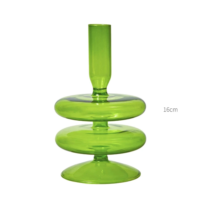 bougeoirs nordiques en verre pour mariage et cadeaux décoratifs - vue 13 sur 16