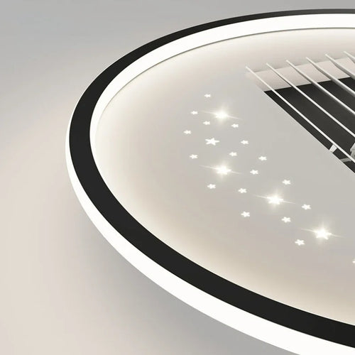 plafonnier moderne avec ventilateur sans pales invisible - vue 7 sur 9