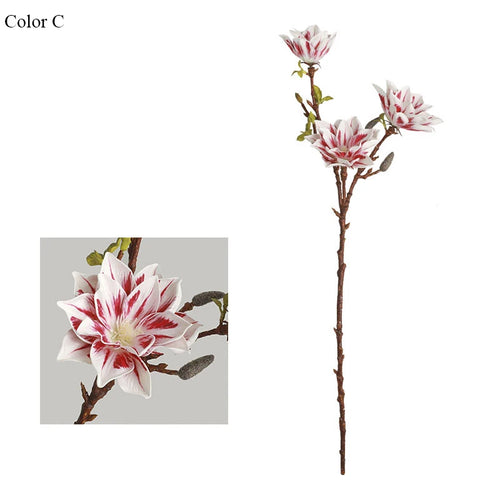 grande branche de magnolia artificielle pour décoration automnale - vue 11 sur 11