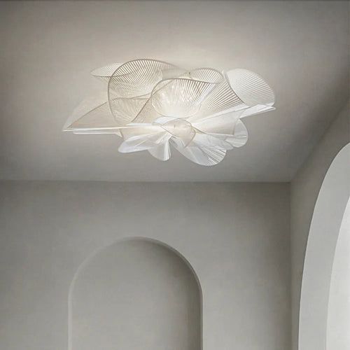 Plafonnier LED en PVC noir pour chambre à coucher