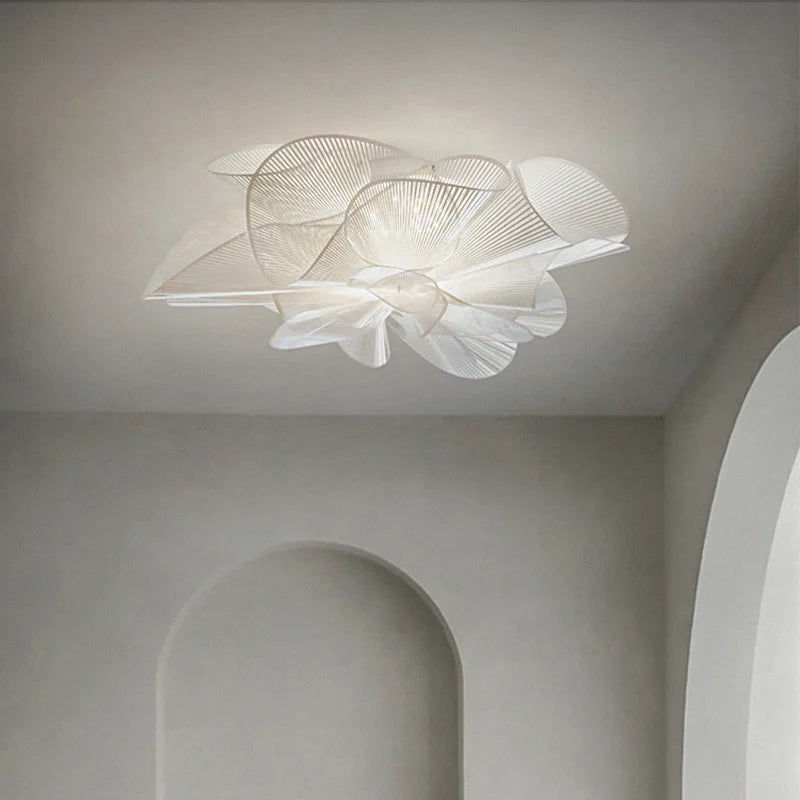 Plafonnier LED en PVC noir pour chambre à coucher - vue 5 sur 9