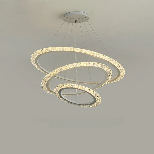 plafonnier led suspendu design moderne et luxueux - vue 2 sur 7