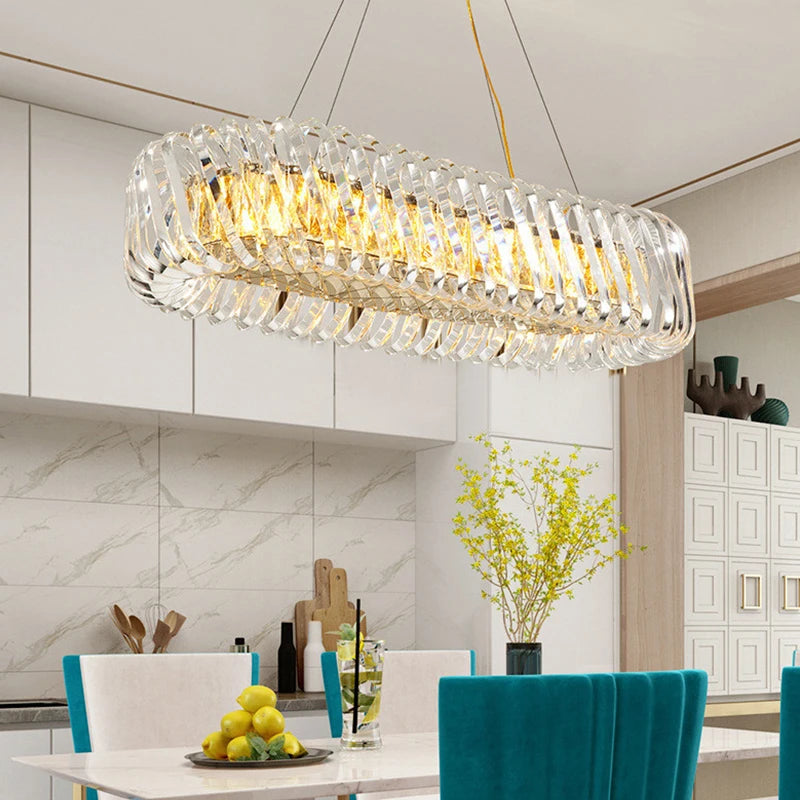 lustre en cristal lumineux pour décoration intérieure élégante et moderne - vue 3 sur 11