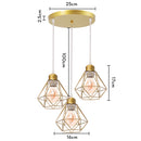 suspension moderne à têtes led pour intérieur design