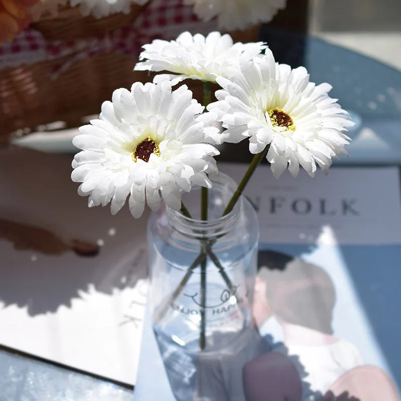 fleurs de gerbera artificielles pour décoration de fête et mariage - vue 13 sur 13