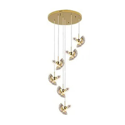 suspension à led pour escalier design créatif et rotatif - vue 13 sur 16