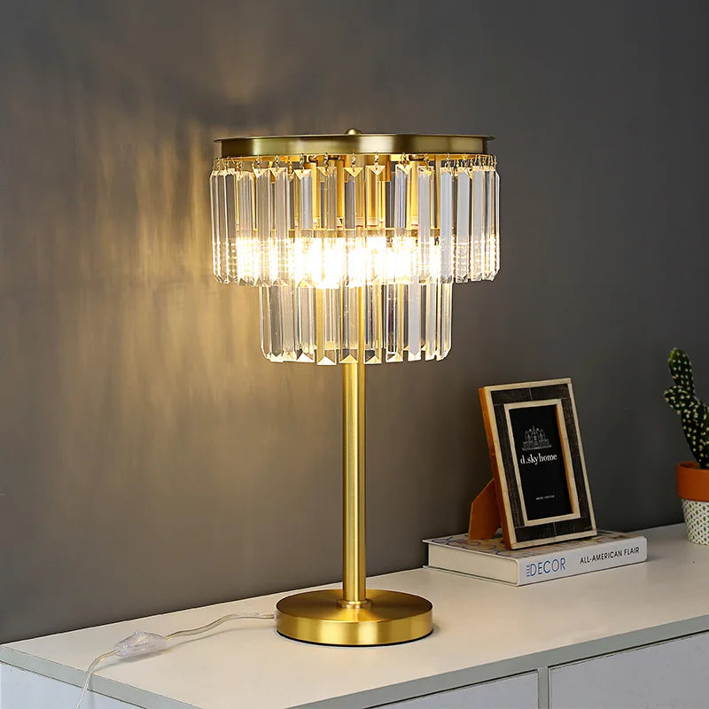 lampadaire moderne en verre et cuivre pour tous les espaces