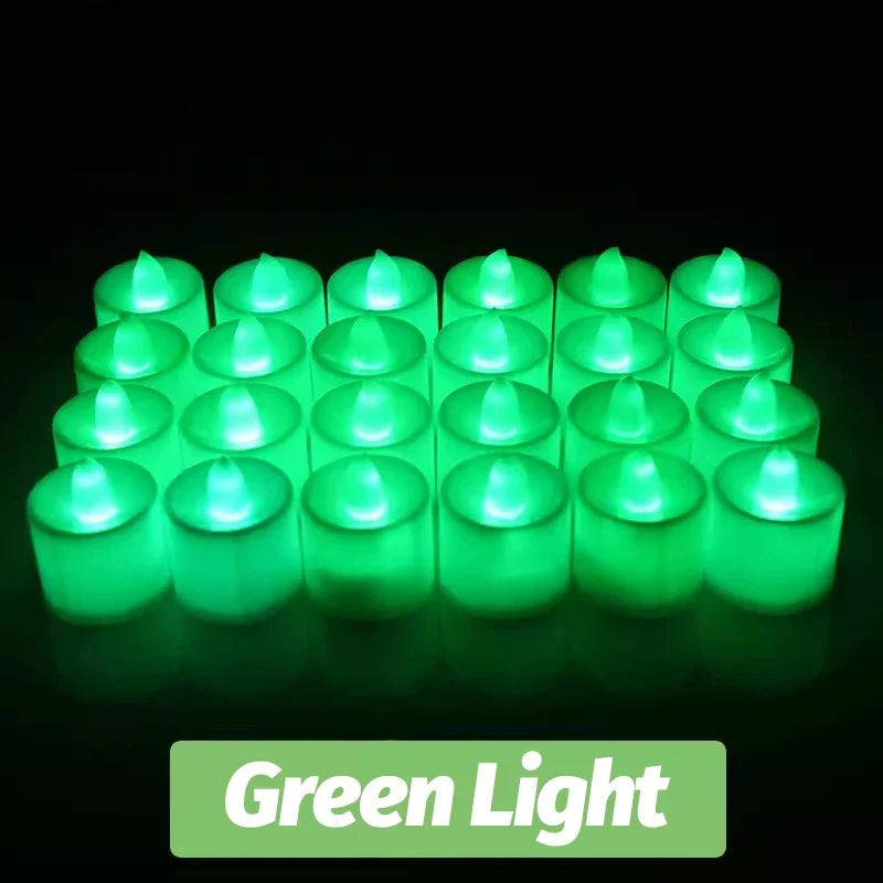 bougies led sans flamme décoration fête mariage noël en forme de cœur - vue 14 sur 14