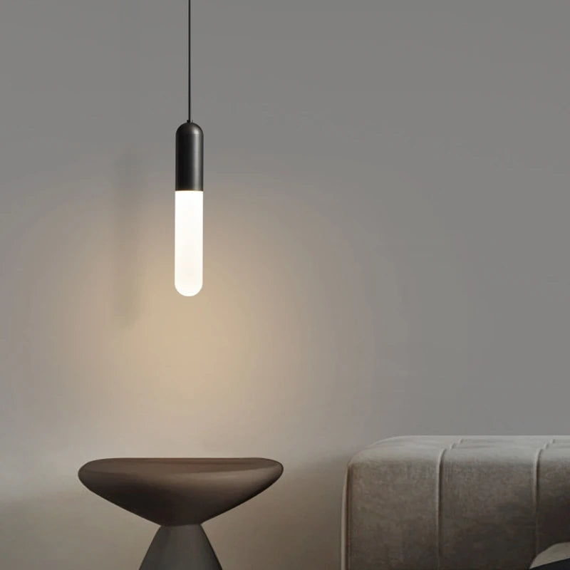 suspension de luxe en laiton avec ampoule en acrylique - vue 5 sur 8