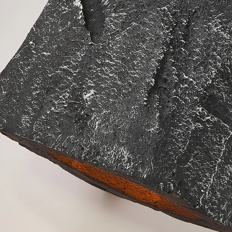 lustre nordique fait main imitation pierre style wabi sabi - vue 6 sur 7