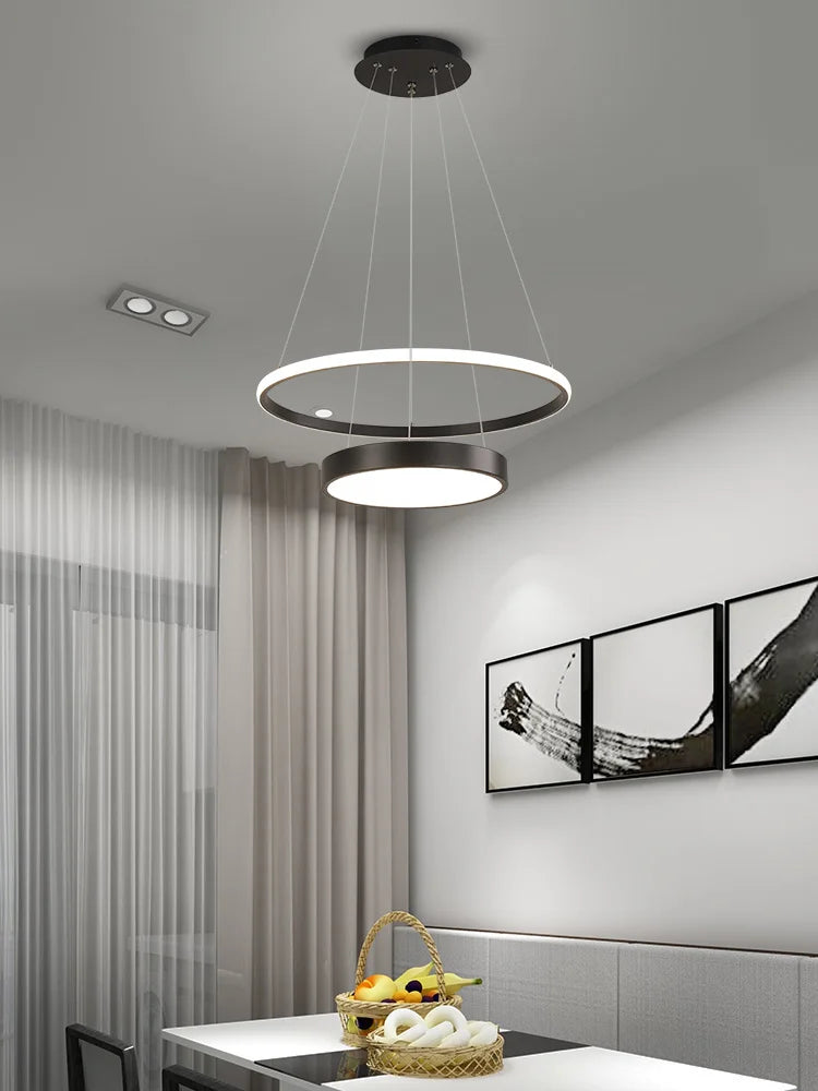 suspension à led nordique pour décoration intérieure moderne - vue 4 sur 11