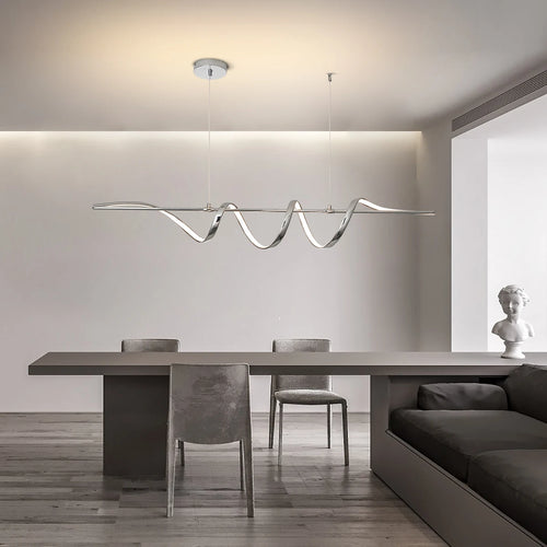 suspension à led moderne design à monter soi-même pour décoration intérieure - vue 3 sur 5