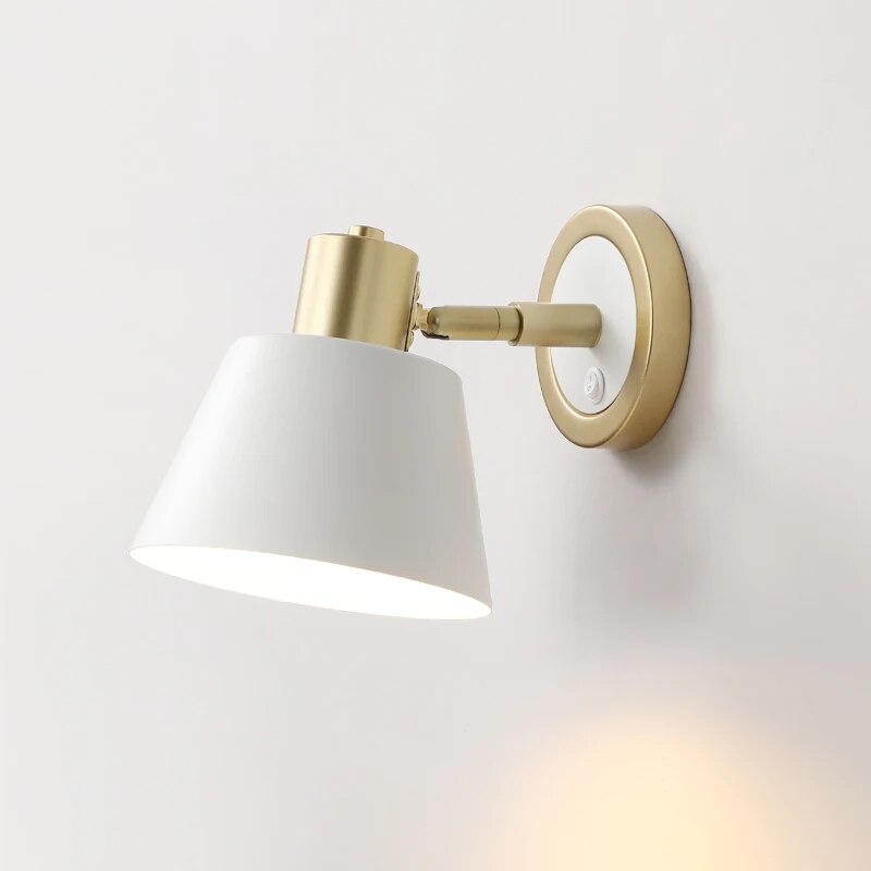 applique murale led bouton interrupteur - vue 2 sur 8