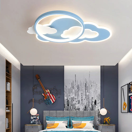 lustre led nuage moderne pour chambre d'enfant