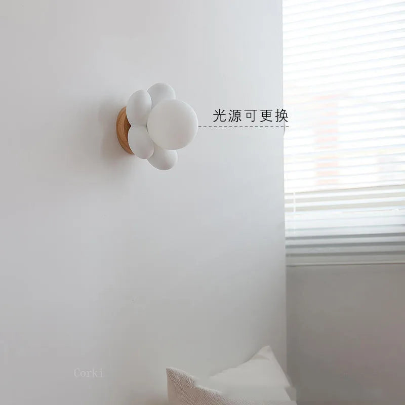 Applique murale LED à fleurs roses et blanches - vue 6 sur 5