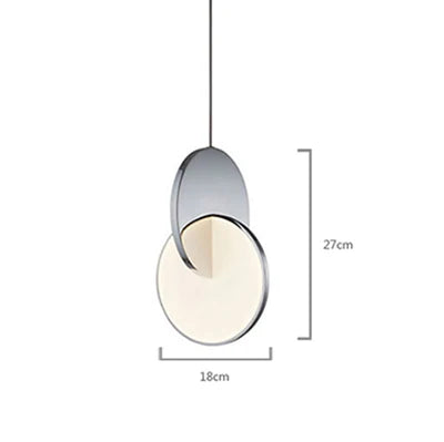 Nordic creative bar restaurant post-modern simple bedroom bedside designer single head net red light luxury art chandelier - vue 8 sur 13