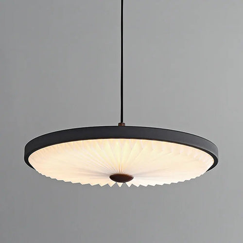 lustre moderne rond à suspension haute qualité plissé led