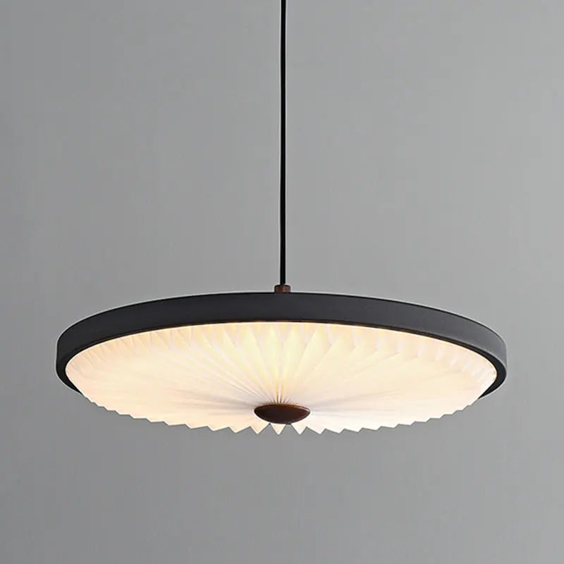 lustre moderne rond avec barre led plissée de haute qualité - vue 2 sur 7
