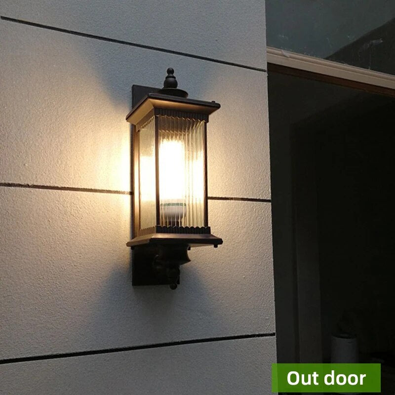 Applique murale industrielle et rustique extérieure étanche