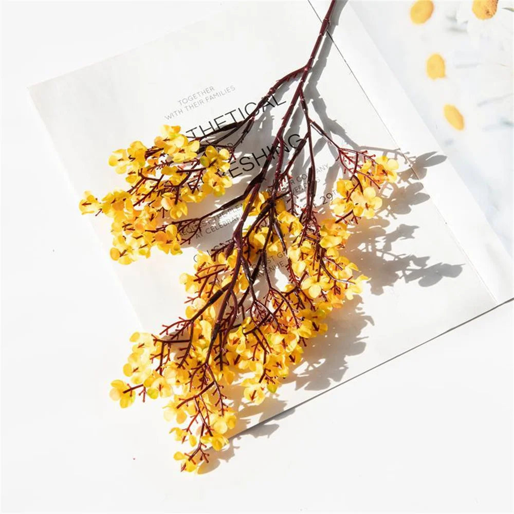 fleurs artificielles cerisier gypsophile décoration mariage vase DIY - vue 13 sur 14