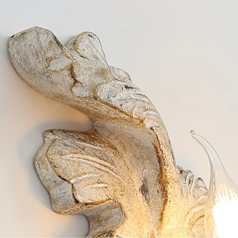 Applique Classique Mondoluce Esse 755/a2 - Bois Et Fer Forgé Ivoire Vieilli - 2 Lumières