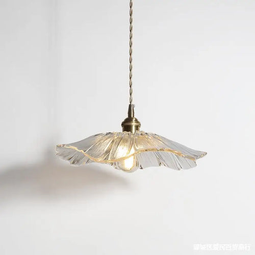 lustre moderne en verre avec design floral pour décoration intérieure - vue 2 sur 7