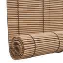 Store roulant en bambou style naturel pour fenêtre salon