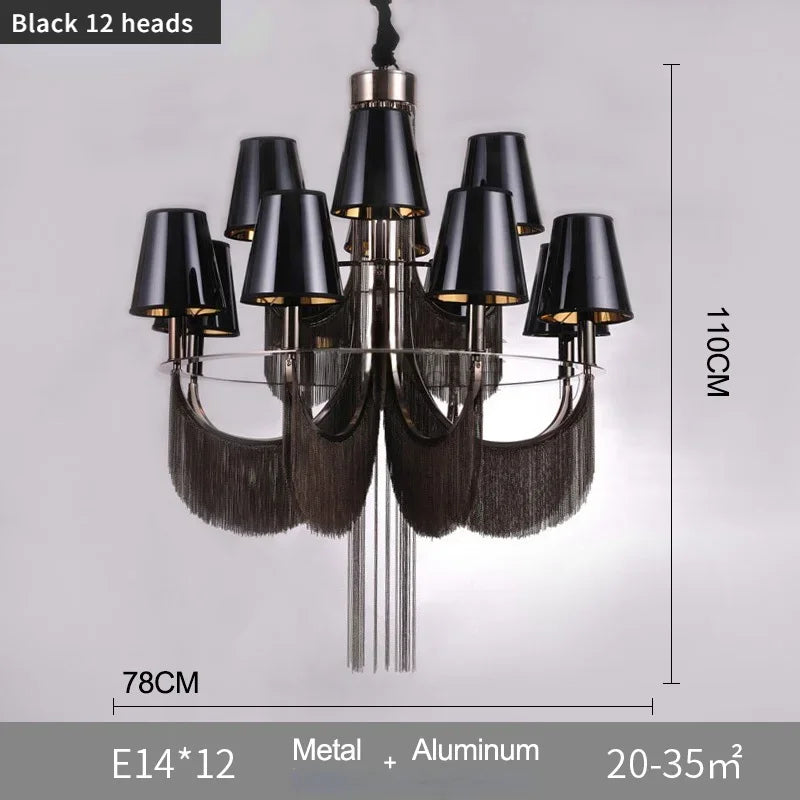 lustre de luxe moderne pour mariage avec lumières intégrées - vue 11 sur 14