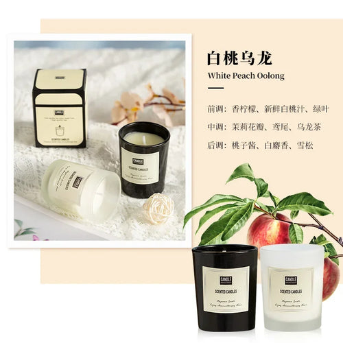 bougie aromathérapie parfumée plantes européennes pour air pur et décoratif - vue 18 sur 19