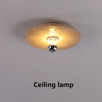applique murale rétro en pierre naturelle avec éclairage led