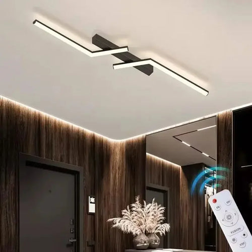 plafonnier led ligne moderne pour salon étude éclairage
