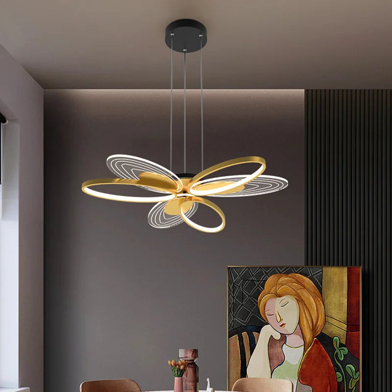 lustre nordique minimaliste led papillon créatif suspendu