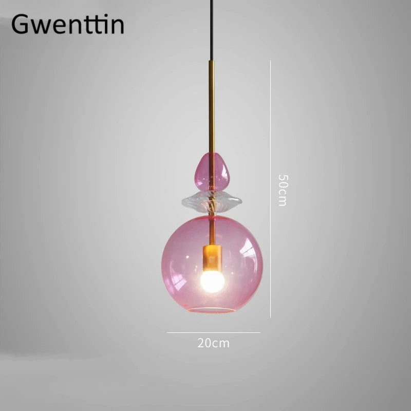 suspension en verre moderne pour décoration intérieure et luminaires - vue 9 sur 11