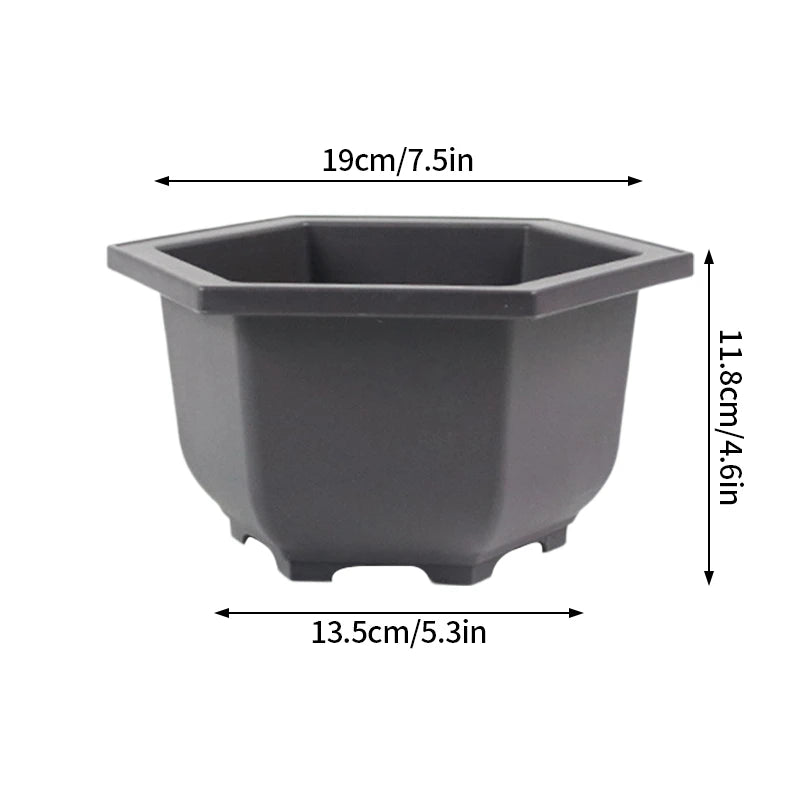 pots de fleurs rectangulaires imitation argile pour jardin extérieur