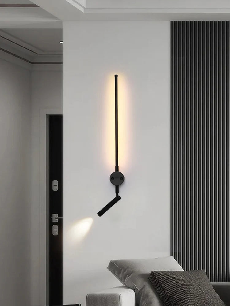 applique murale minimaliste nordique avec interrupteur angle réglable