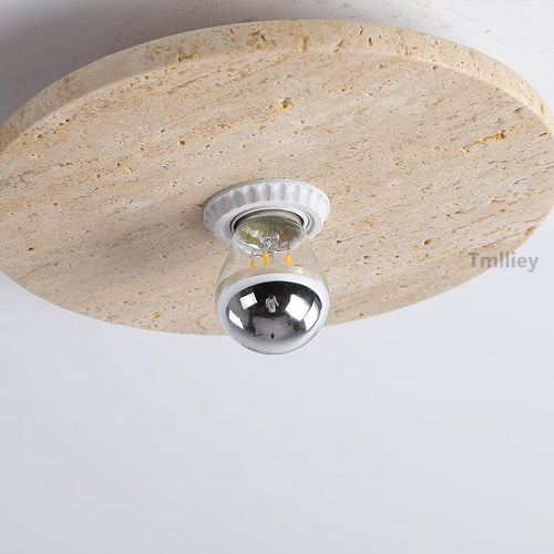 applique murale rétro en pierre naturelle avec éclairage led