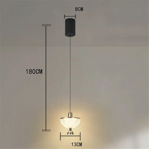 suspension créative en acrylique style nordique luxe décoratif - vue 9 sur 8