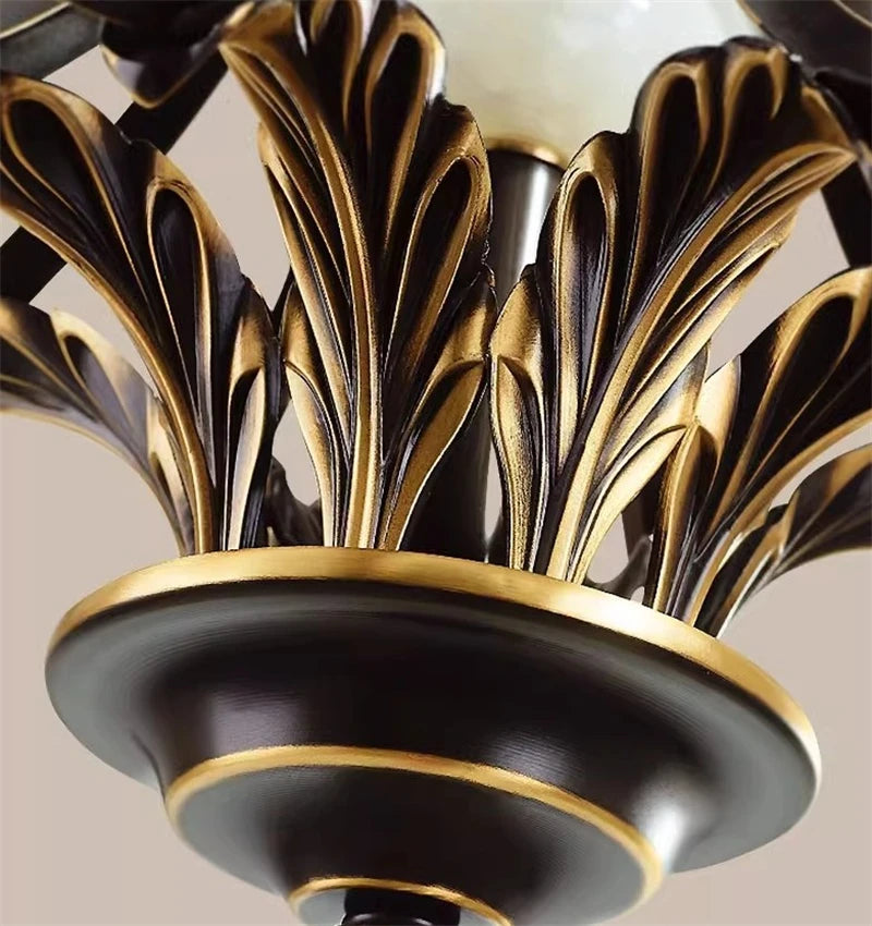 lustre nordique de luxe en cuivre style vintage industriel - vue 5 sur 12