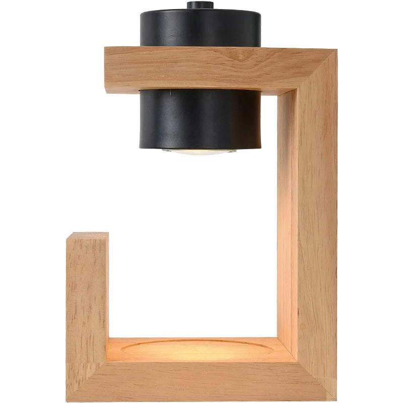 lampe chauffe-bougie aromathérapie bois nordique 110/230V éclairage intérieur
