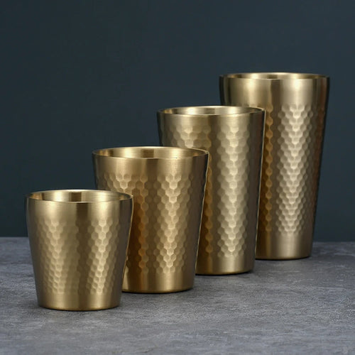 Mug isotherme acier inoxydable motif nid double paroi