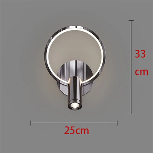 applique murale à led moderne en chrome pour intérieur design - vue 16 sur 16