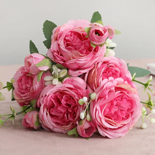 petit bouquet de fleurs artificielles pour décoration printanière et mariage - vue 14 sur 37