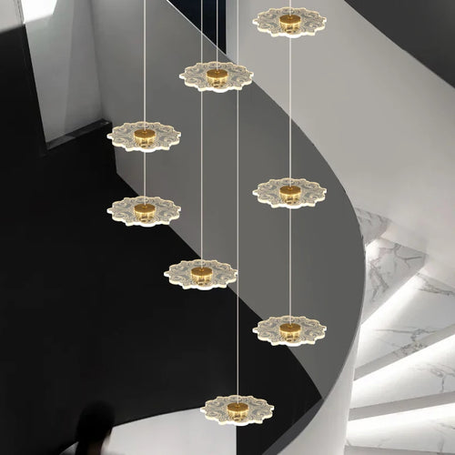 lustre moderne à led pour éclairage intérieur décoratif - vue 4 sur 26