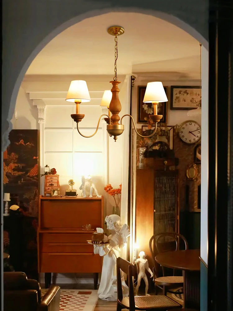 lustre suspendu en fer pour intérieur et extérieur