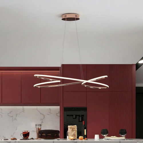 suspension led moderne pour décoration intérieure élégante et raffinée - vue 4 sur 6