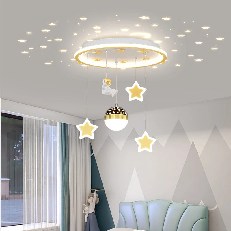 Plafonnier LED en forme d'étoile pour chambre d'enfant