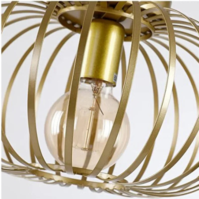 plafonnier moderne en fer style américain pour intérieur