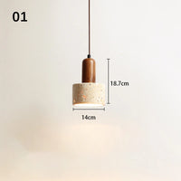 suspension sandyha rétro led créative petite pierre trou